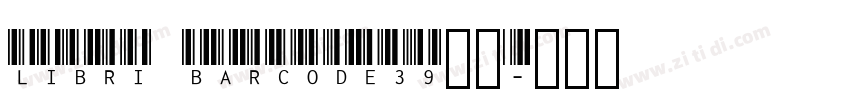libri barcode39字体字体转换